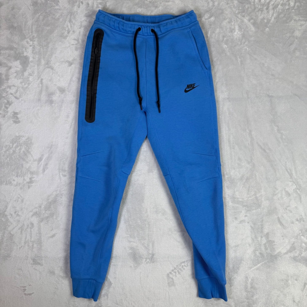 Nike Tech Fleece Joggers Women Size Small Blue Tapered Sweatpants CU4495-403